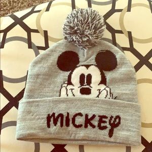 NWOT Mickey Pom Pom Hat